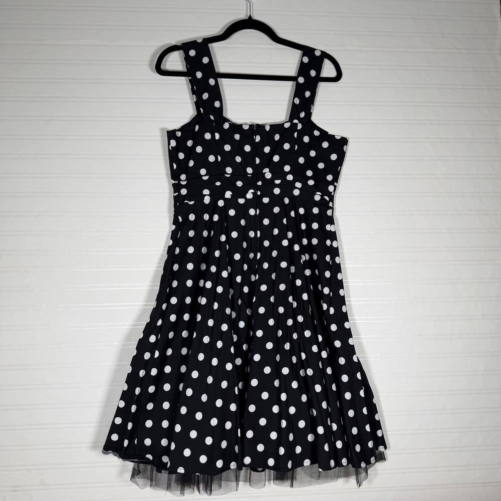 Hot Topic Polka Dot NWT Sweetheart Rockabilly Pinup Dress XL Retro 50s swing - Picture 4 of 9